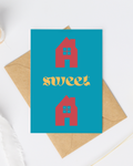 Home sweet home greeting card