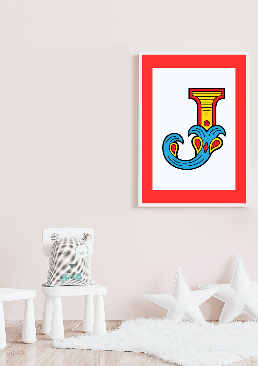 Circus animal initial prints