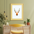 Geometric Deer Print