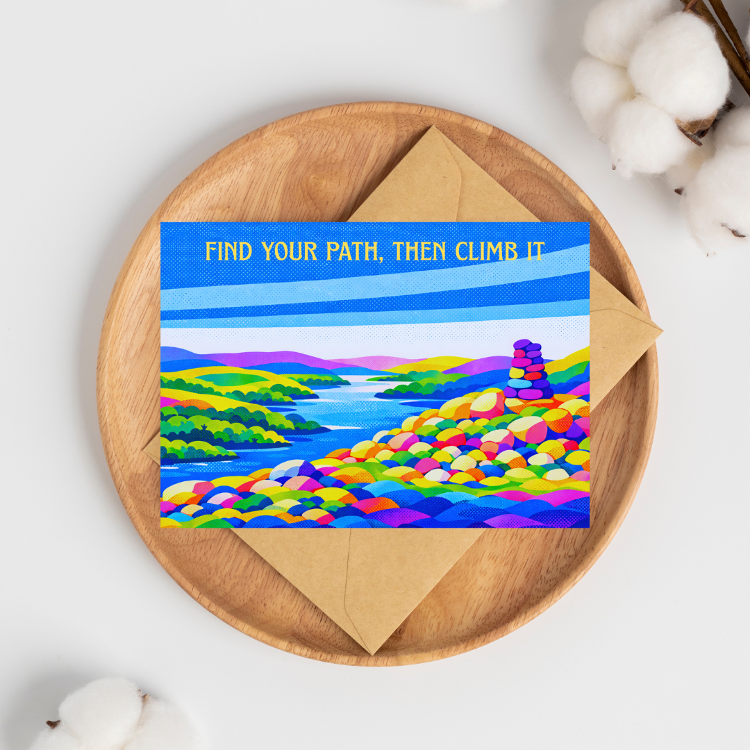 Higher Ground, Clearer Mind greeting card