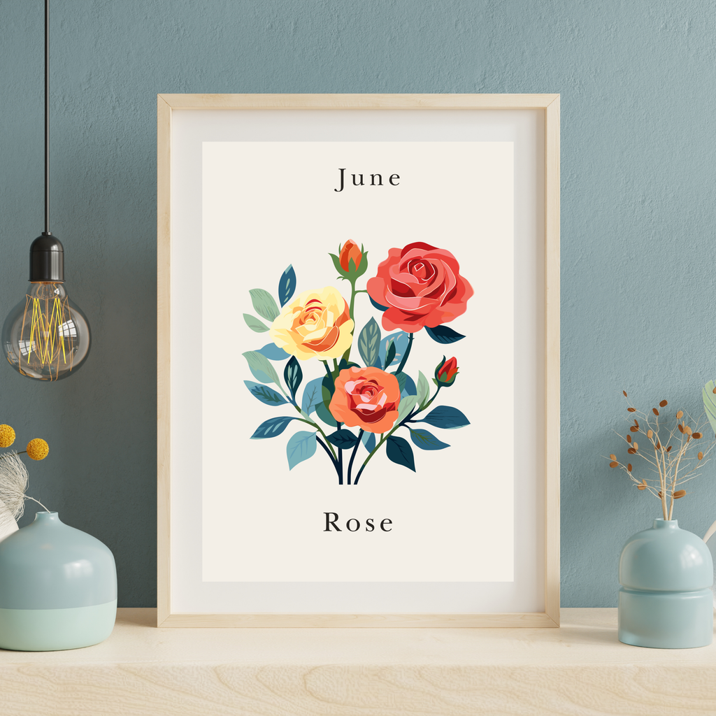 Birth Month Flower Prints