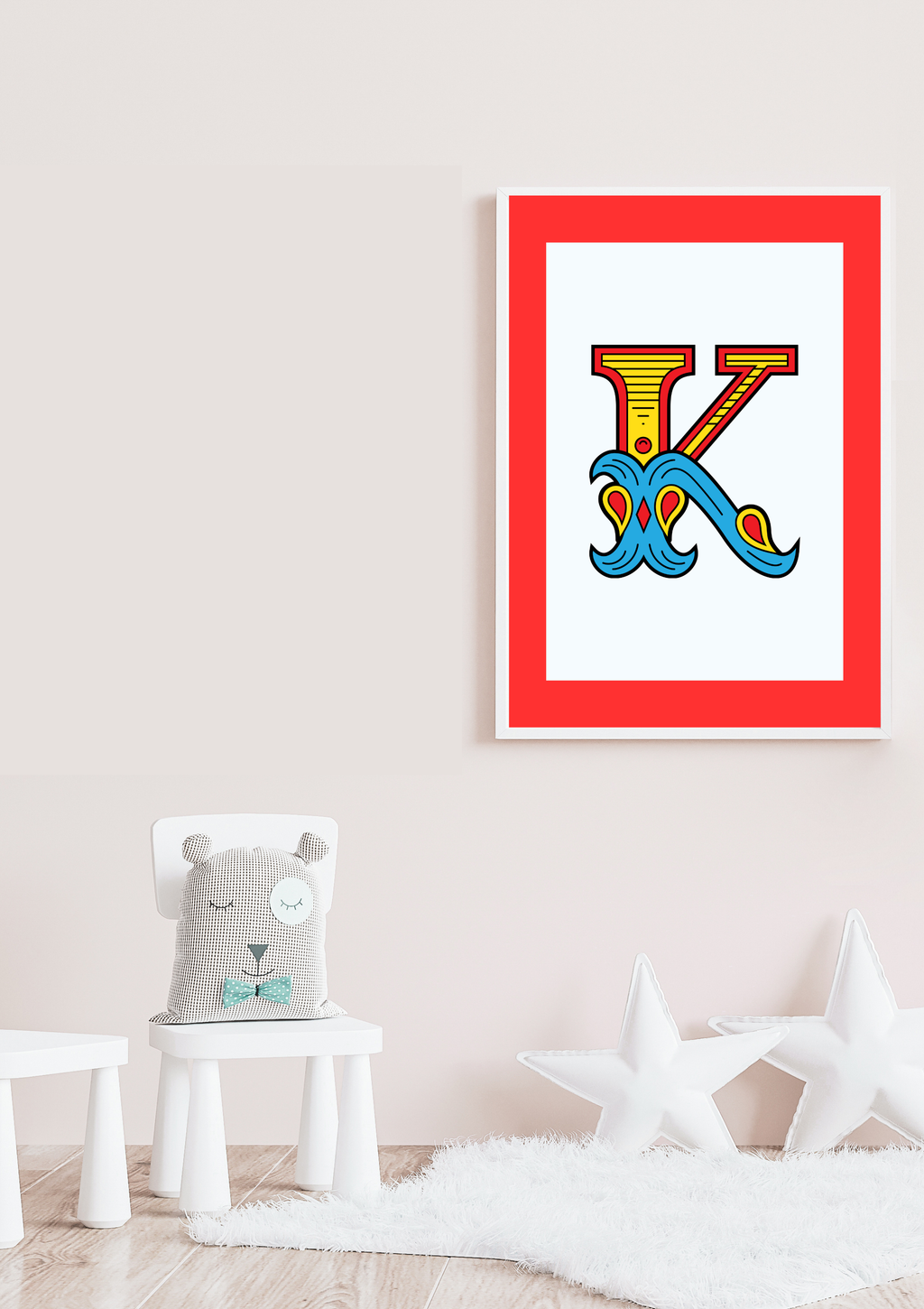 Circus animal initial prints