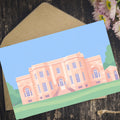 Abbott Hall pastel greeting card
