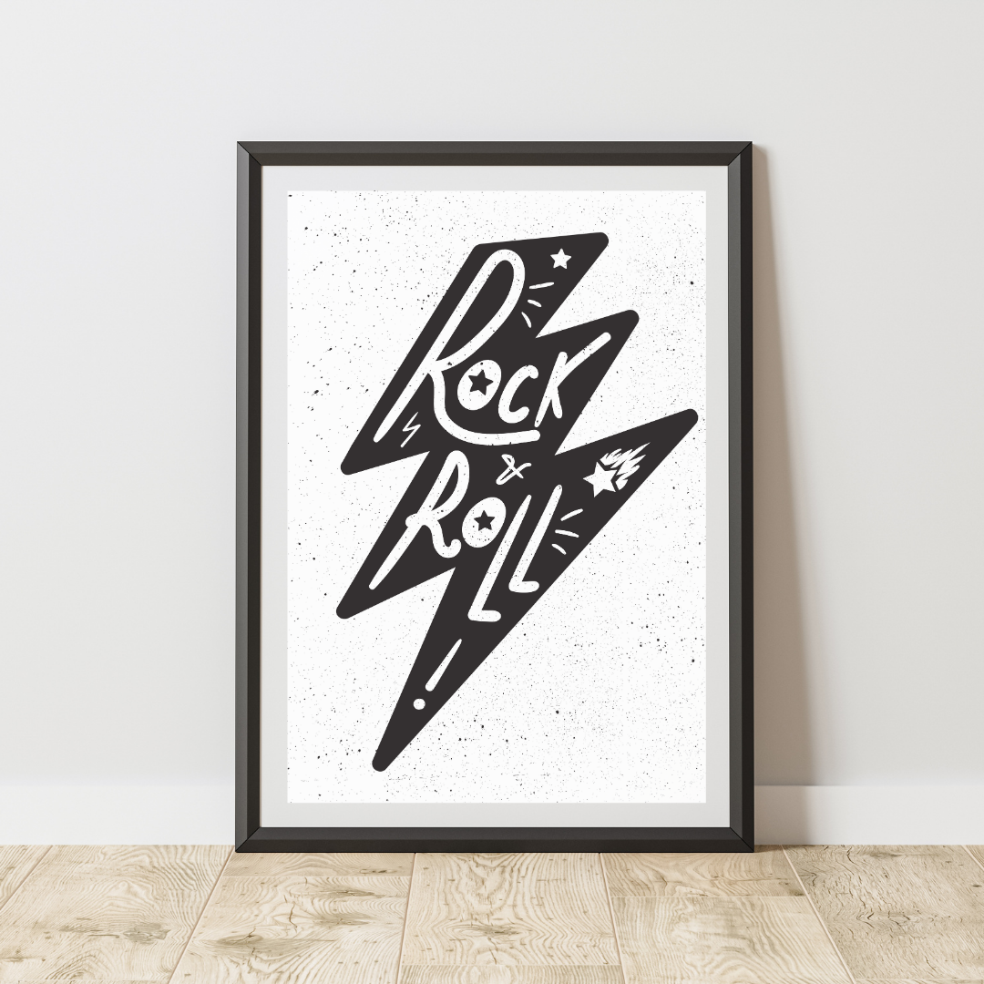 Rock and Roll Lightening print