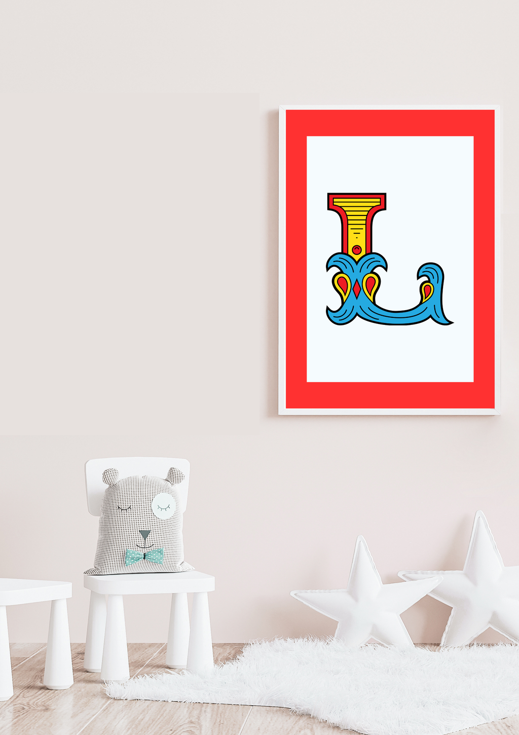 Circus animal initial prints