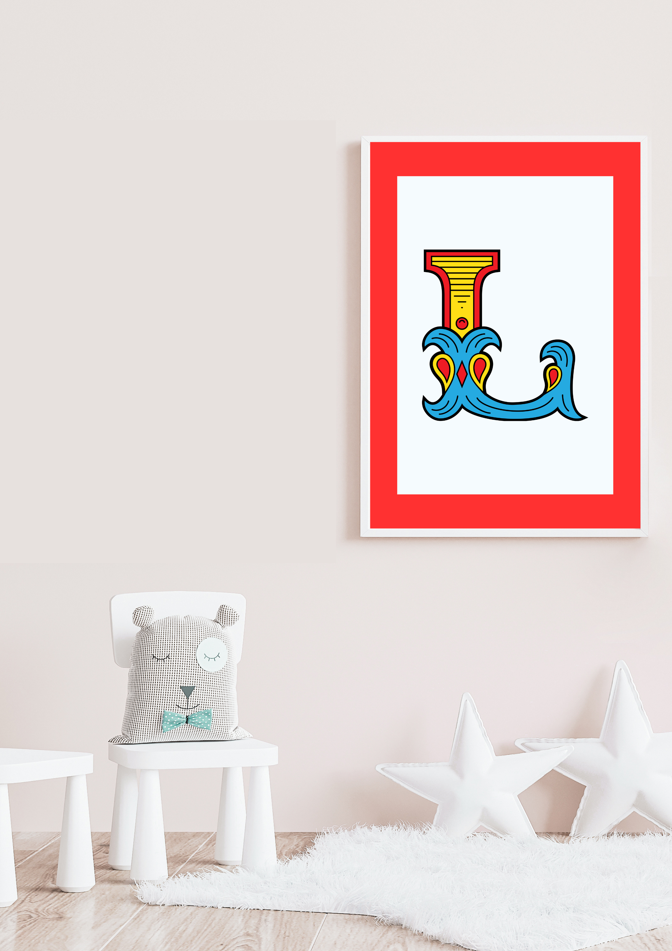 Circus animal initial prints
