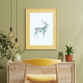 Geometric Deer Print