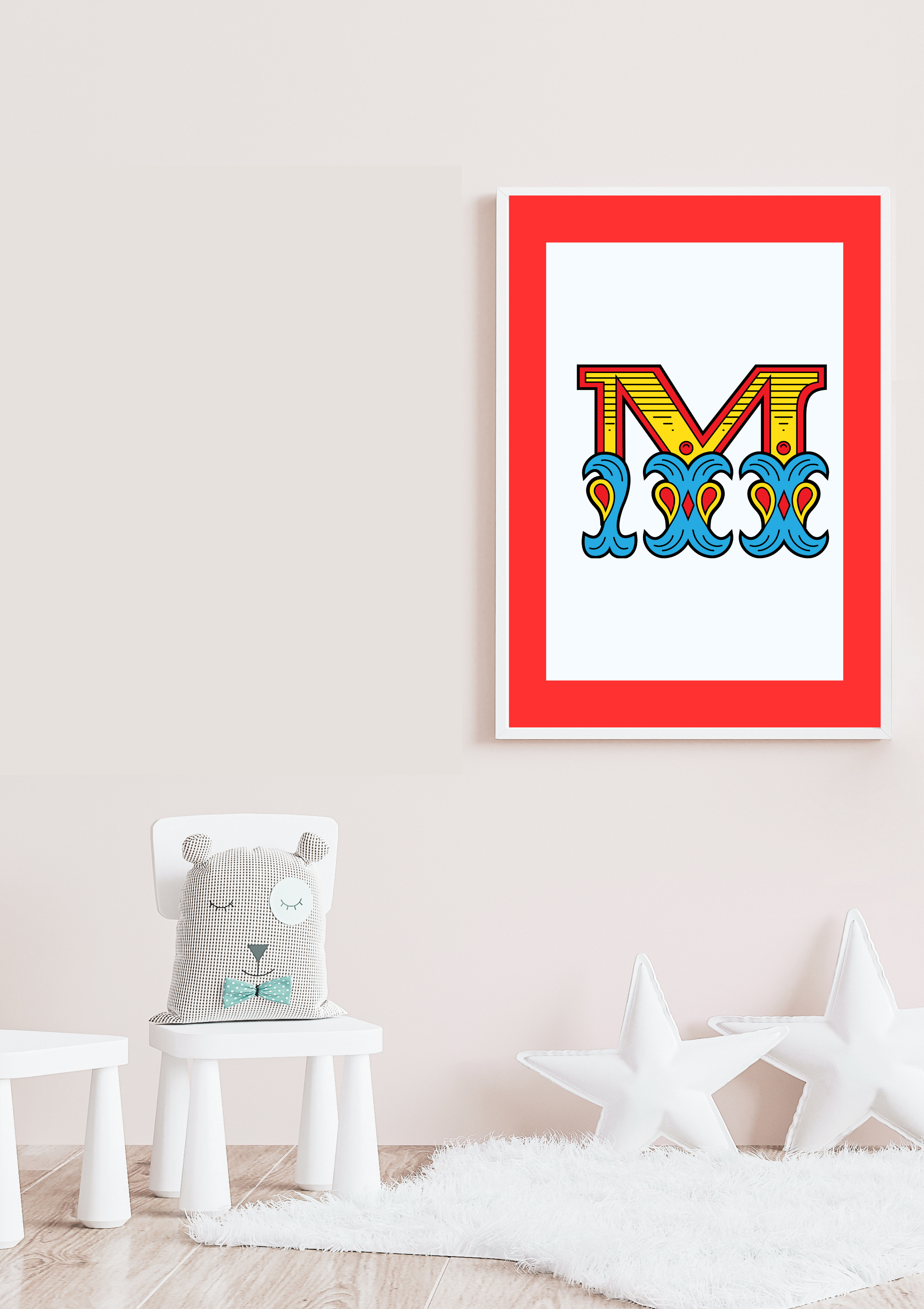 Circus animal initial prints