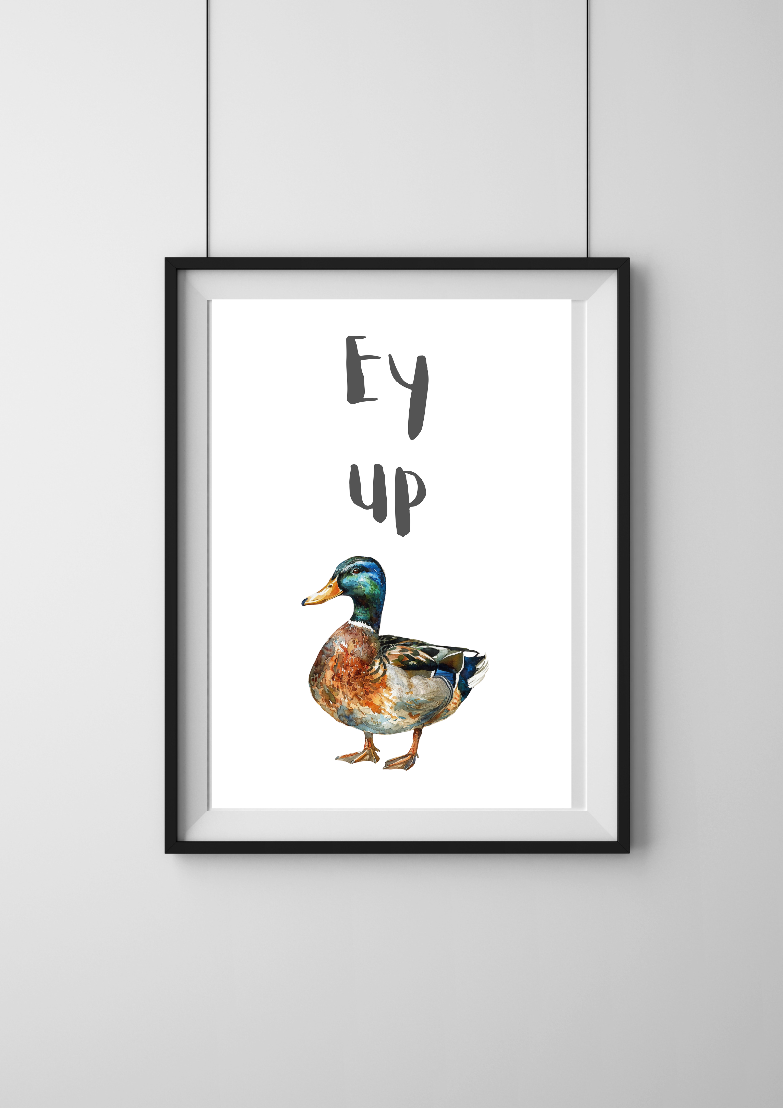 Ey Up Duck Print