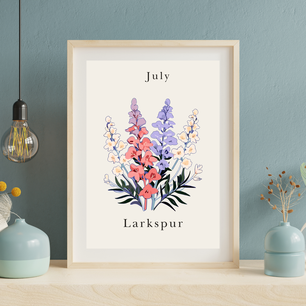 Birth Month Flower Prints