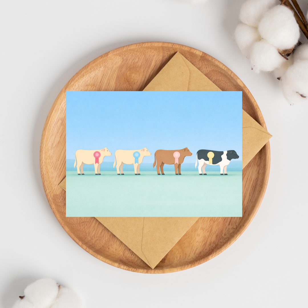Prize Cow Greeting Card