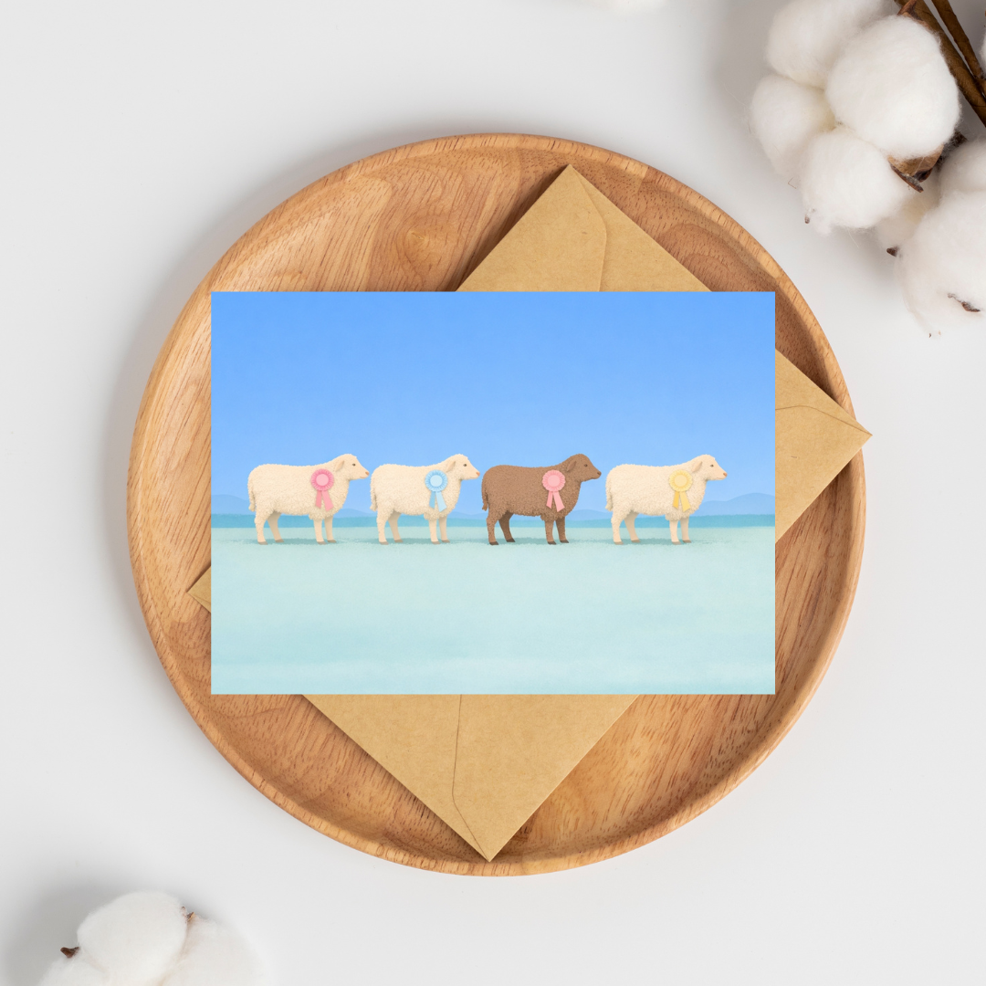 Prize Sheep Greeting Card