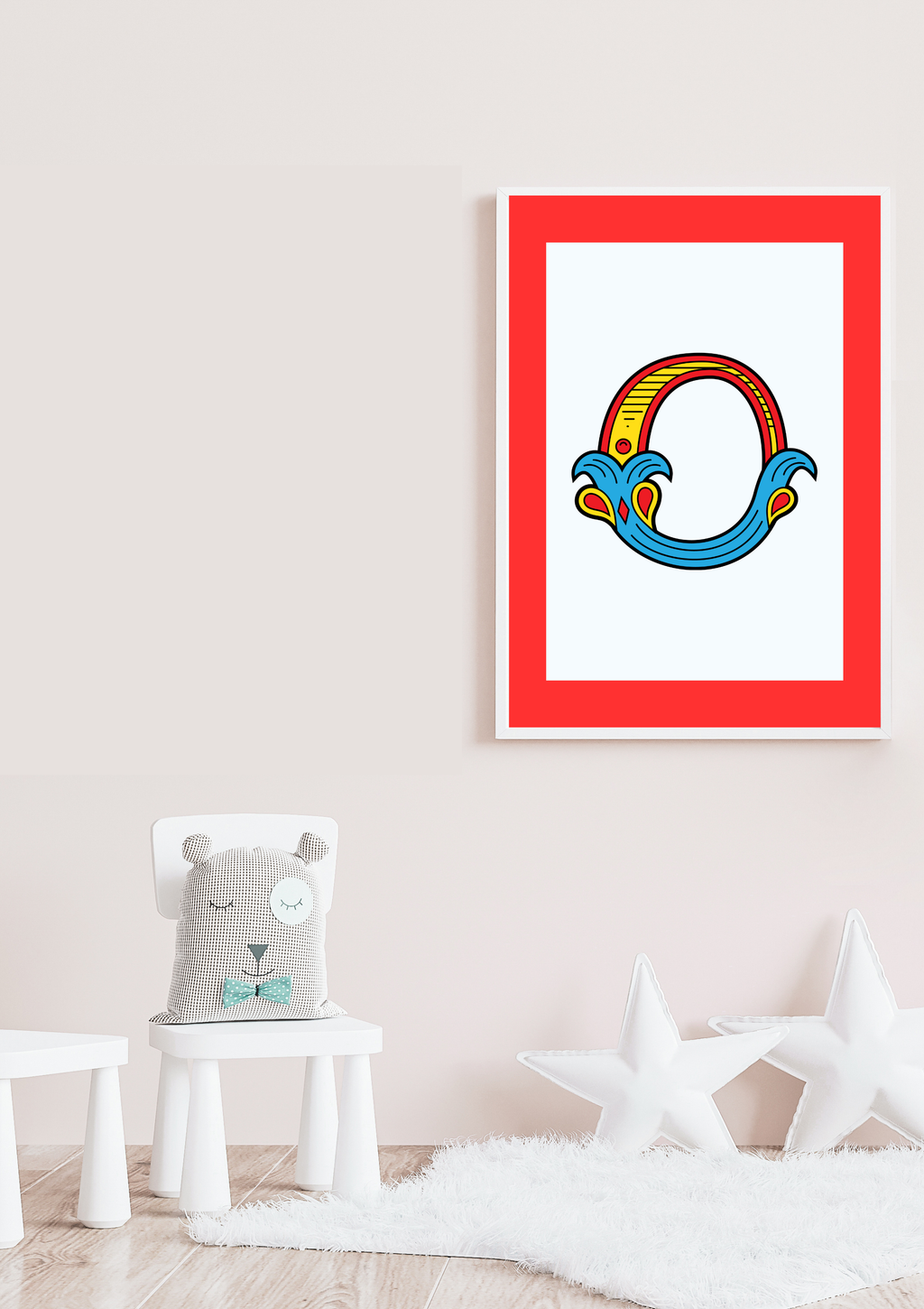 Circus animal initial prints