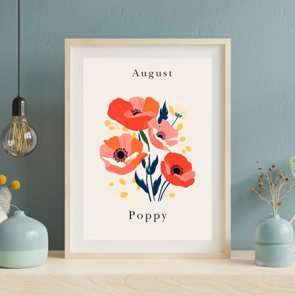 Birth Month Flower Prints