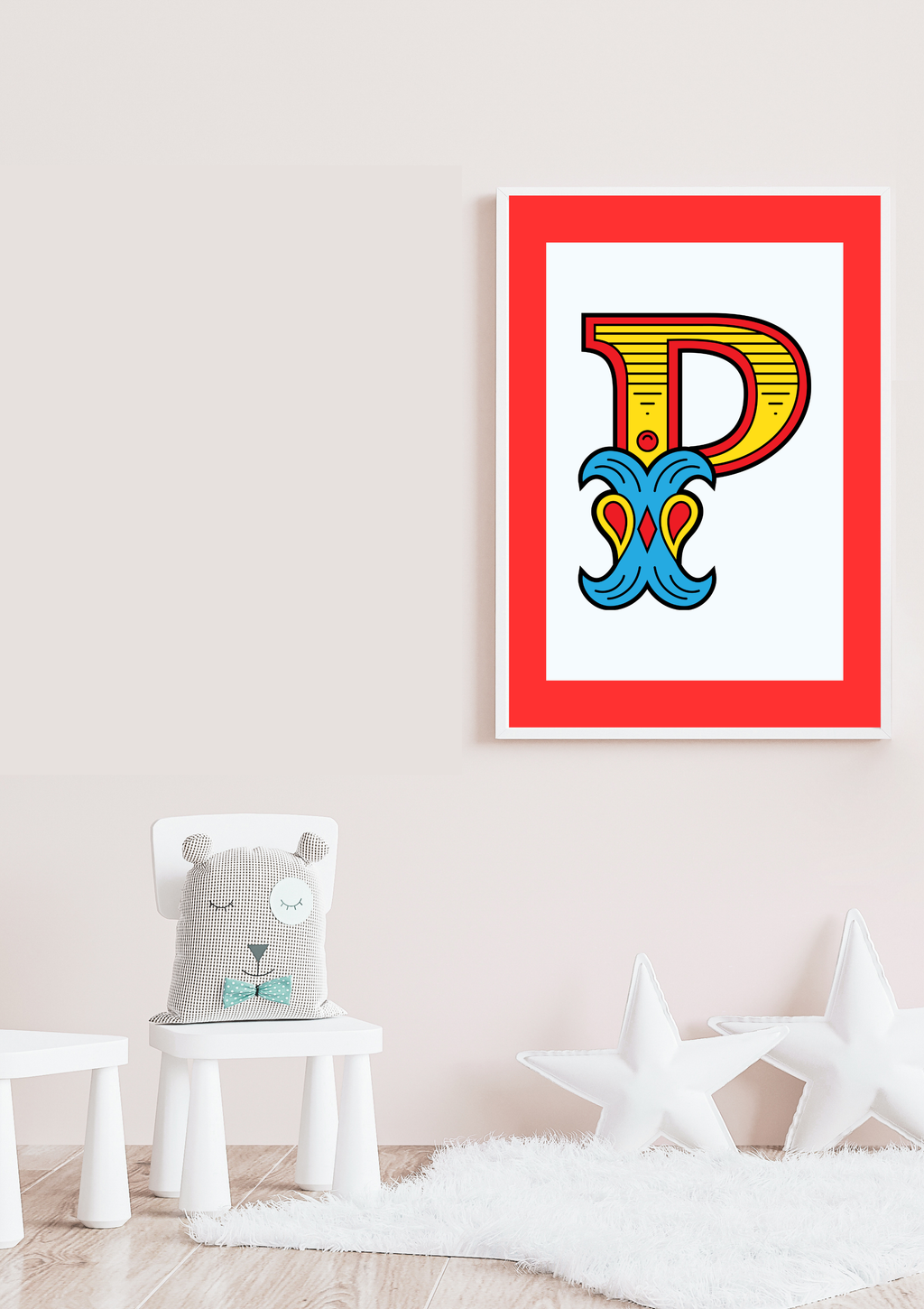 Circus animal initial prints