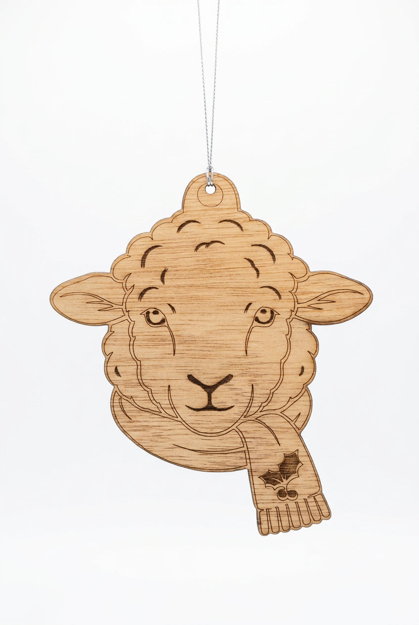 Sheep Wooden Decoration