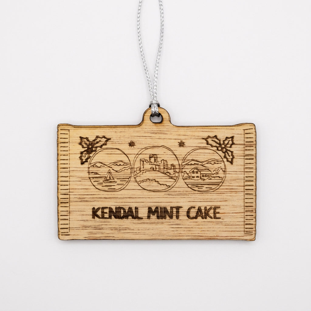 Kendal Mint Cake Wooden Decoration