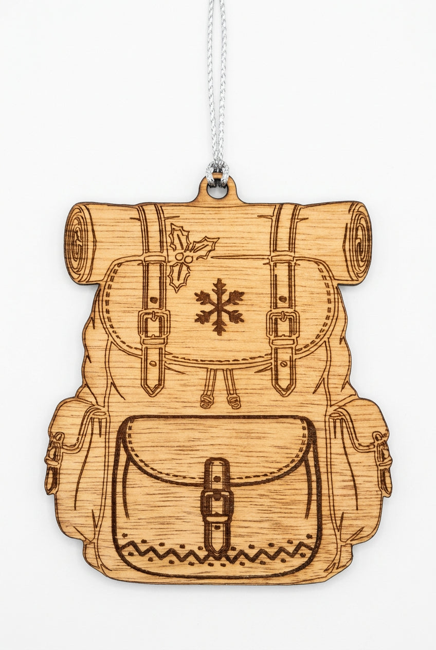 Rucksack Wooden Decoration