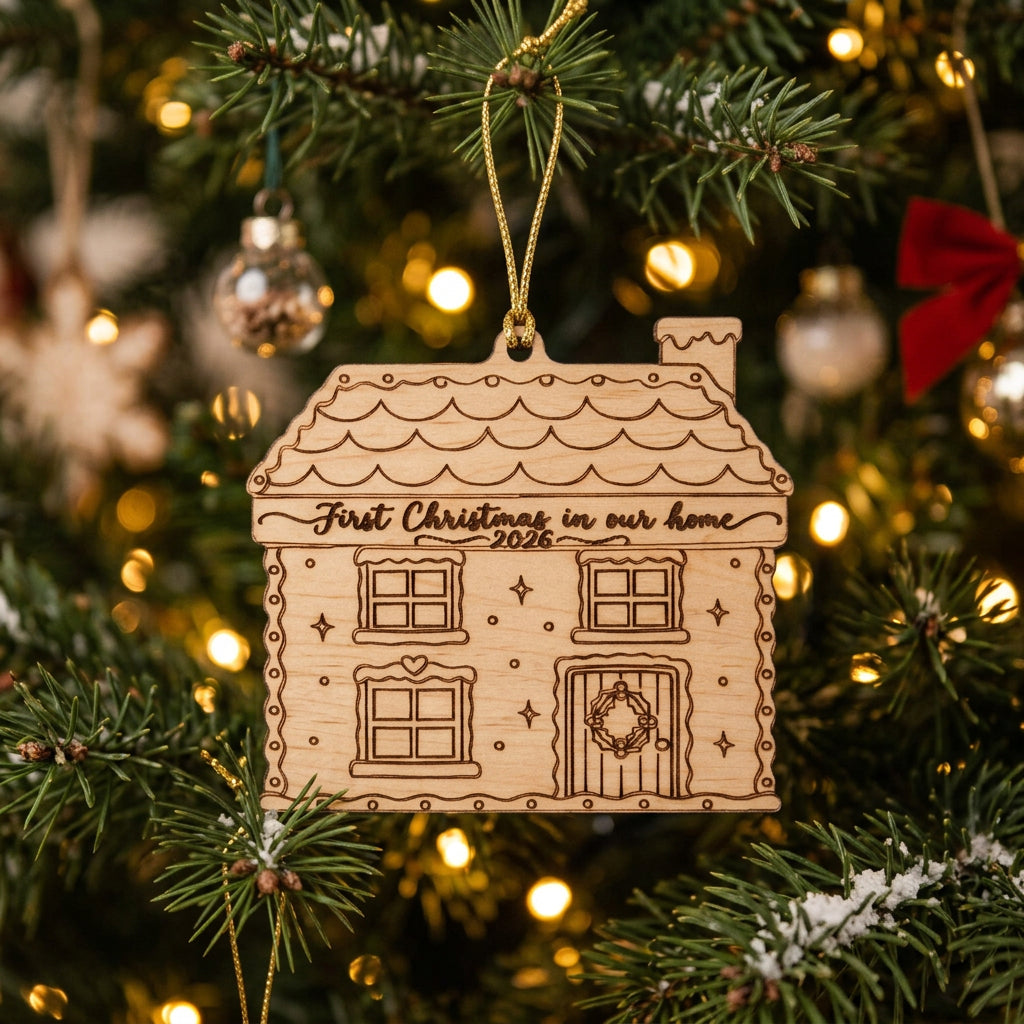 First Christmas in Our New Home Gingerbread Decoration