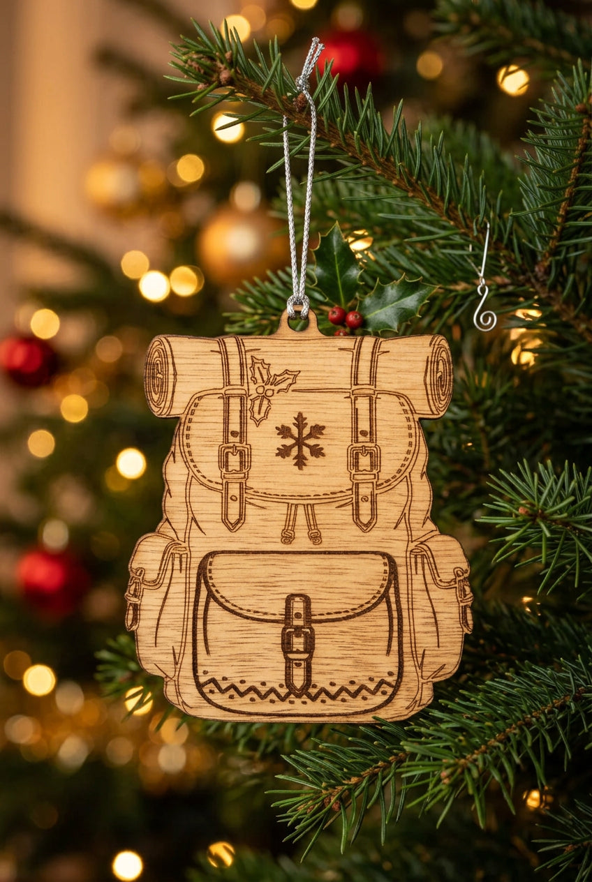 Rucksack Wooden Decoration