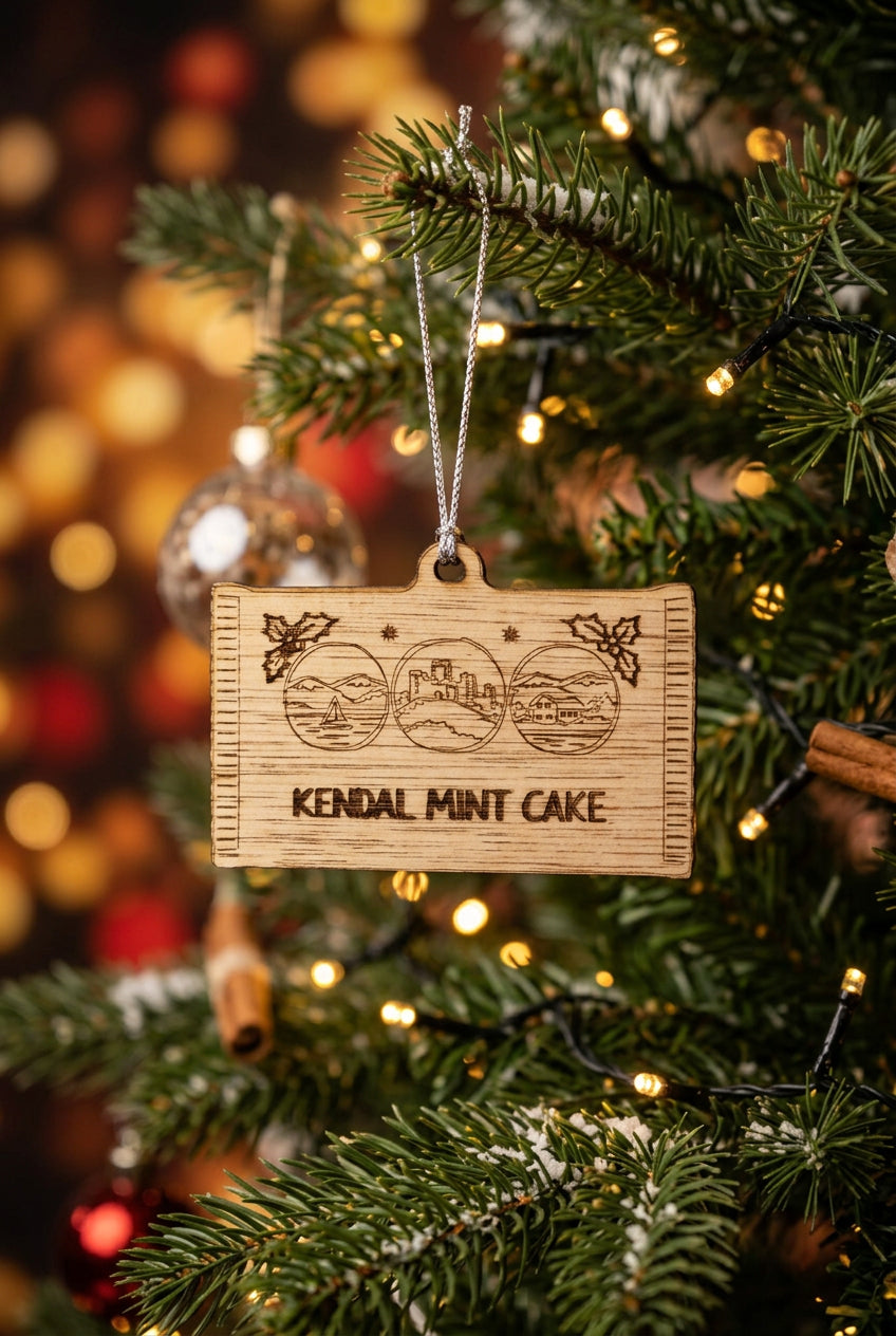 Kendal Mint Cake Wooden Decoration