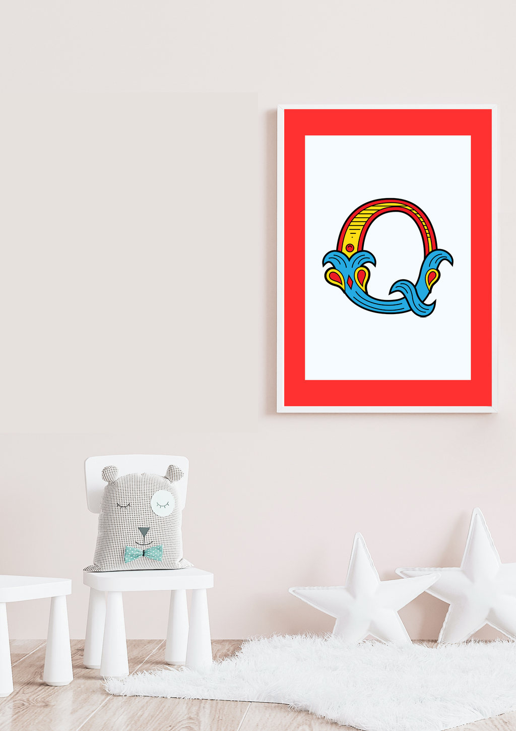 Circus animal initial prints