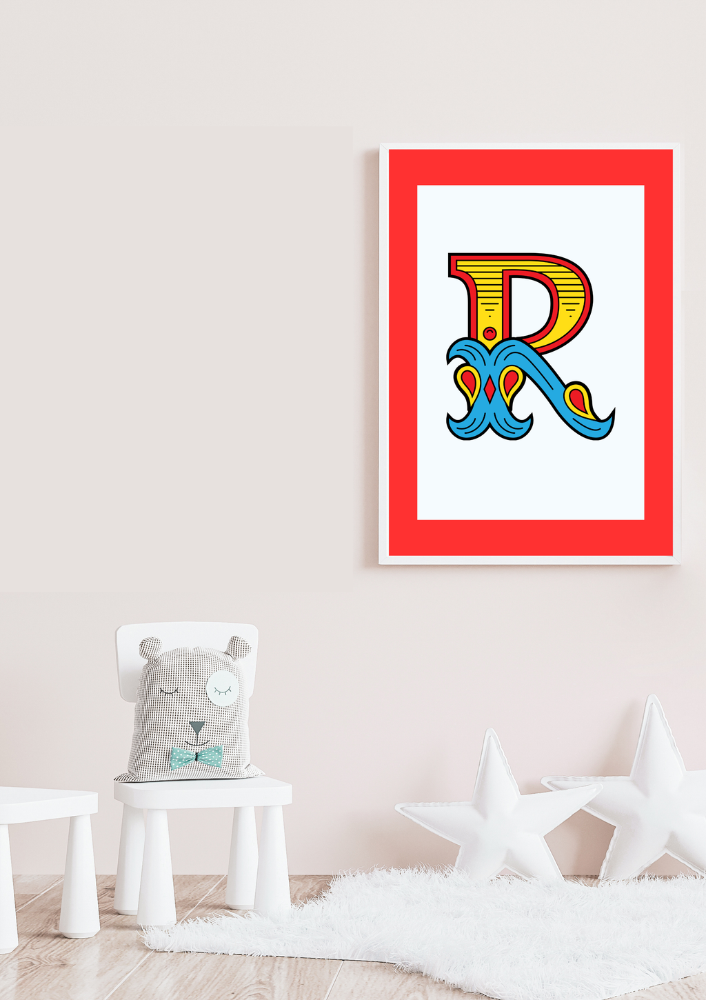 Circus animal initial prints