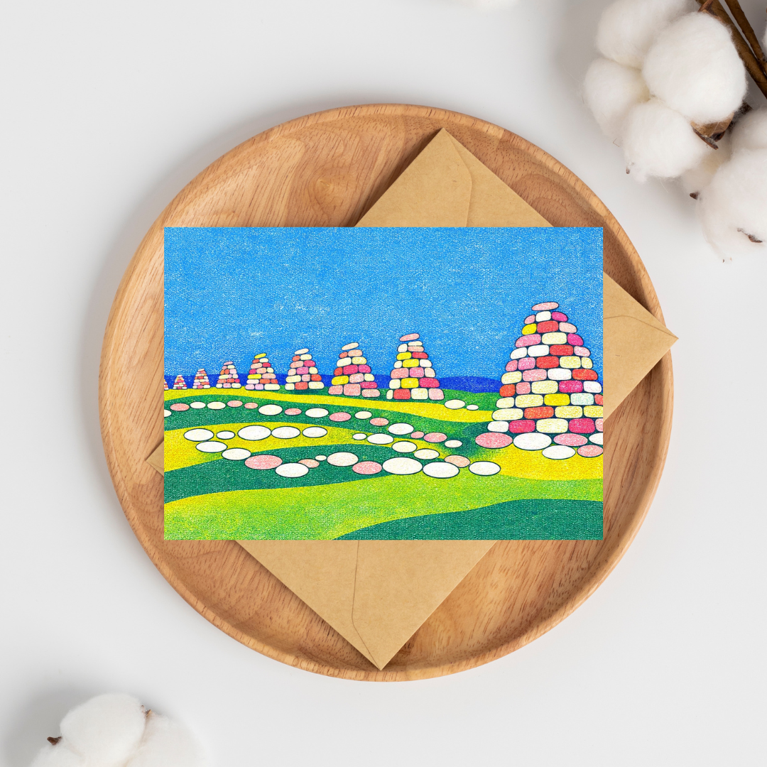 Nine Standards Bright Greeting Card