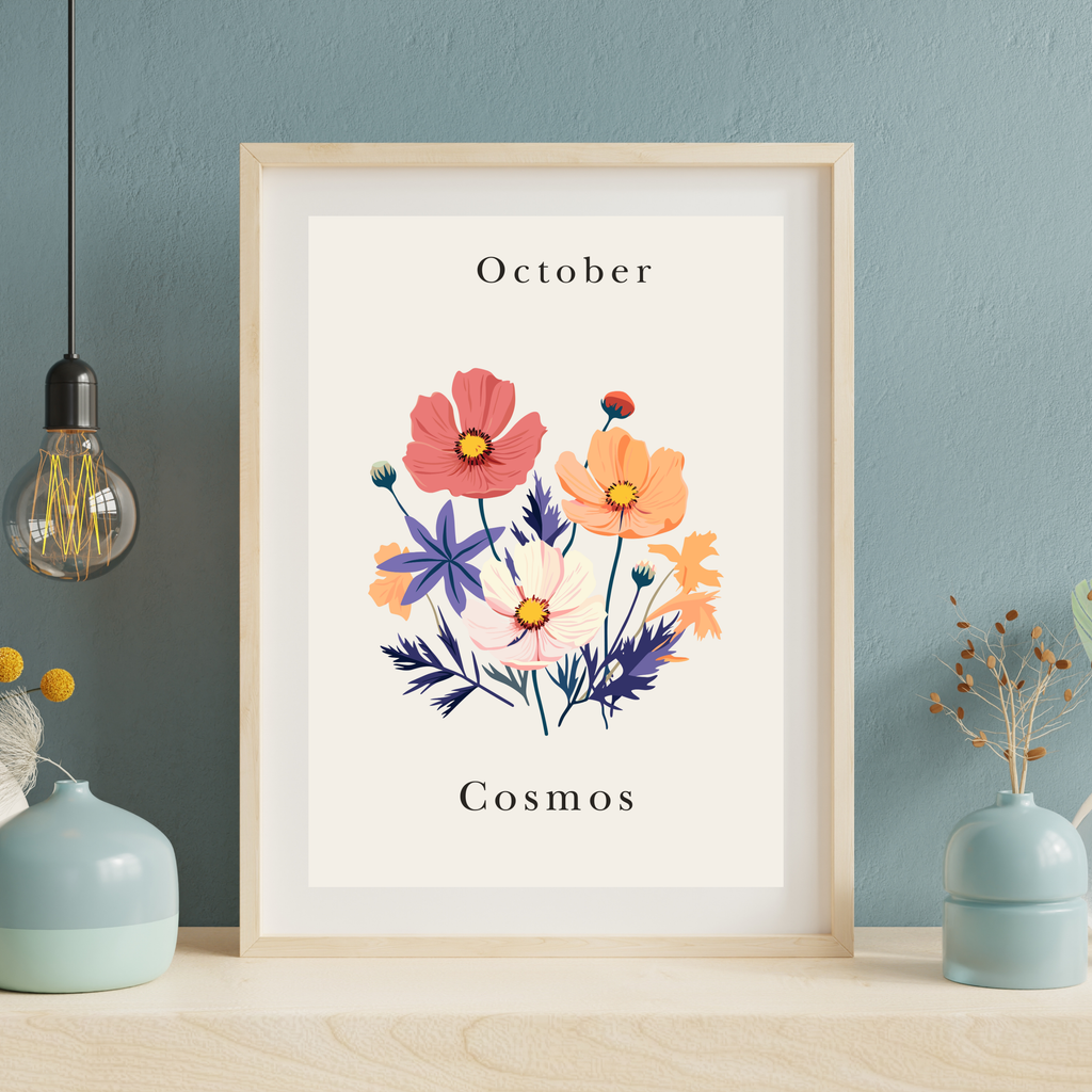 Birth Month Flower Prints