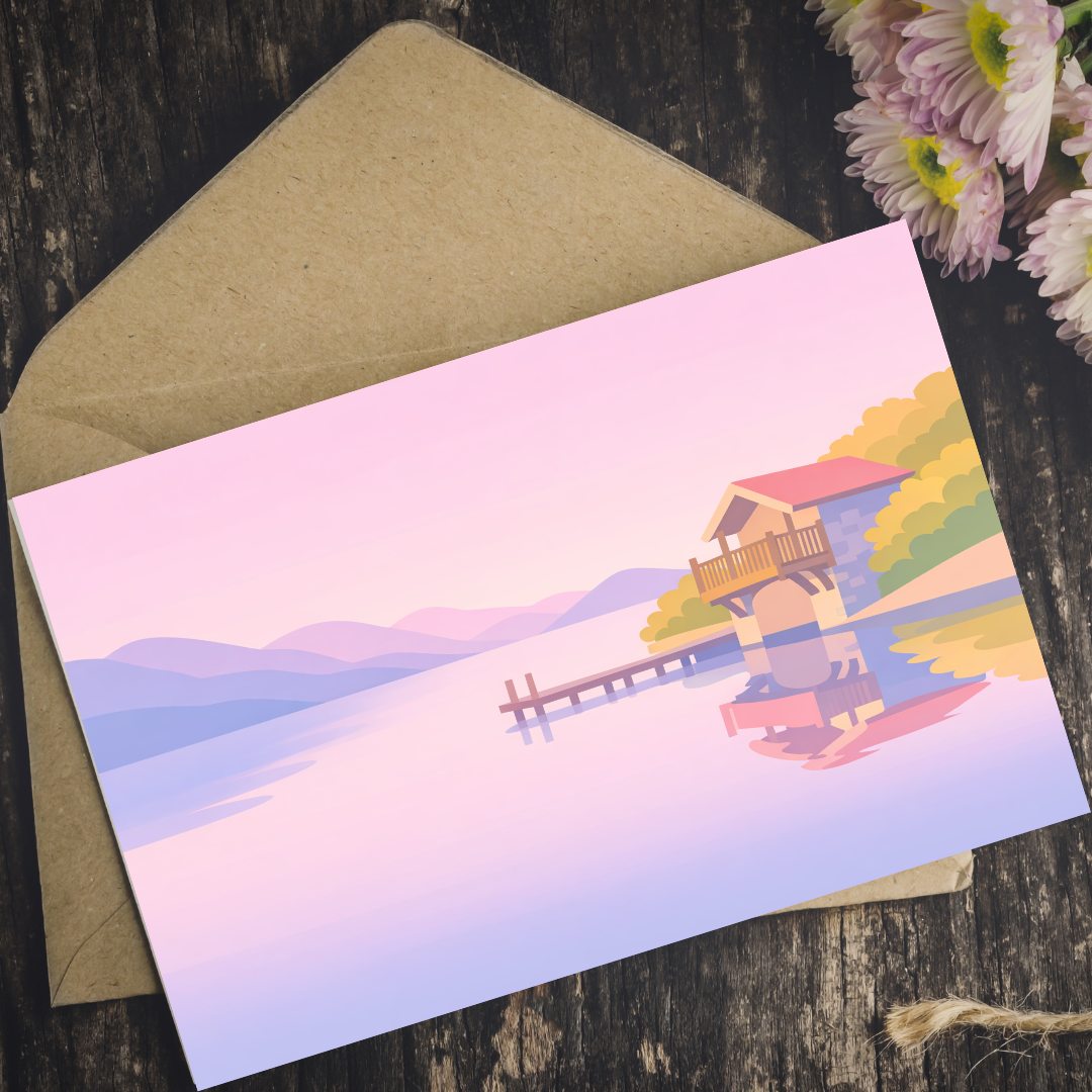Ullswater Lake House Greeting Card