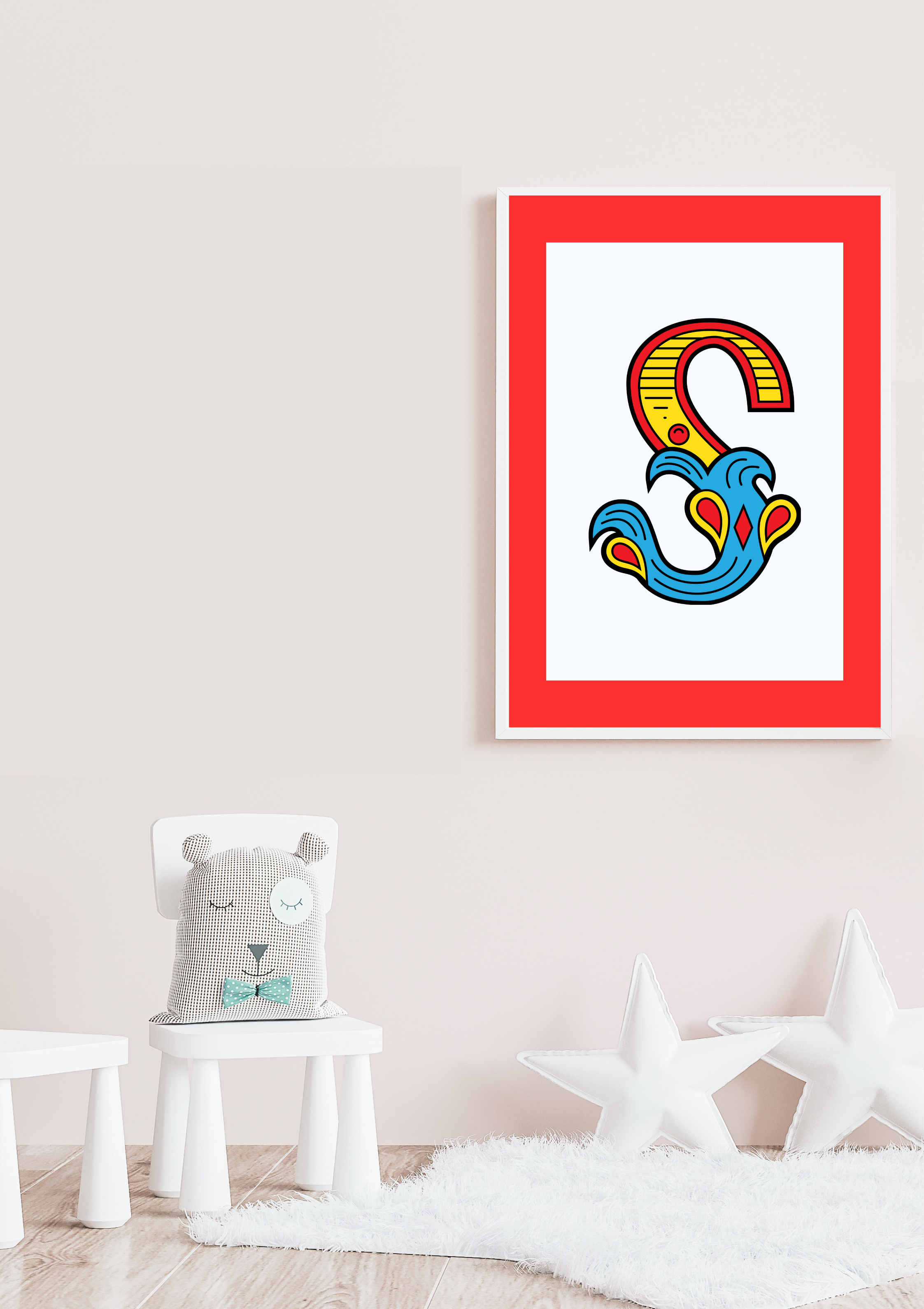 Circus animal initial prints