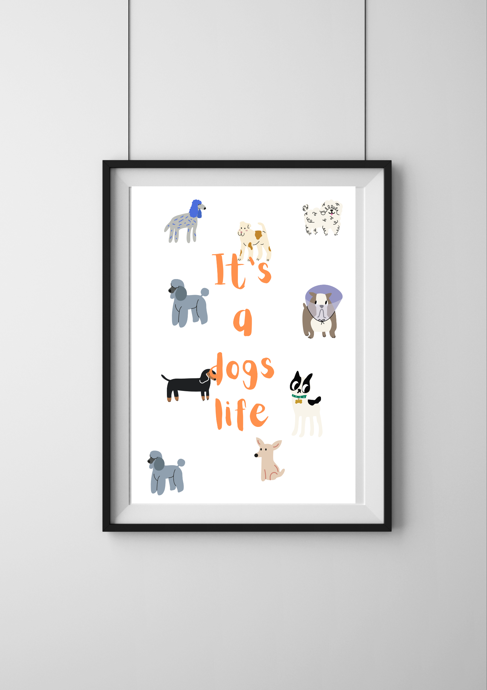 It's a dogs life print