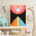 Rocket space print