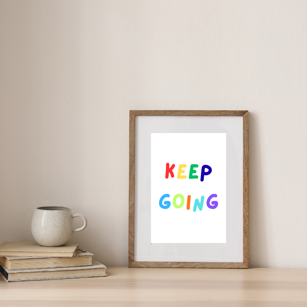 Bright motivational prints