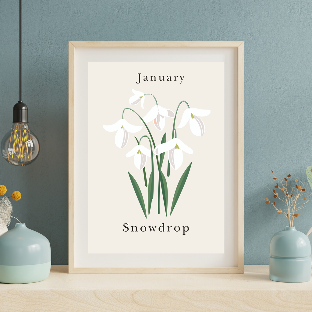 Birth Month Flower Prints