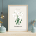 Birth Month Flower Prints