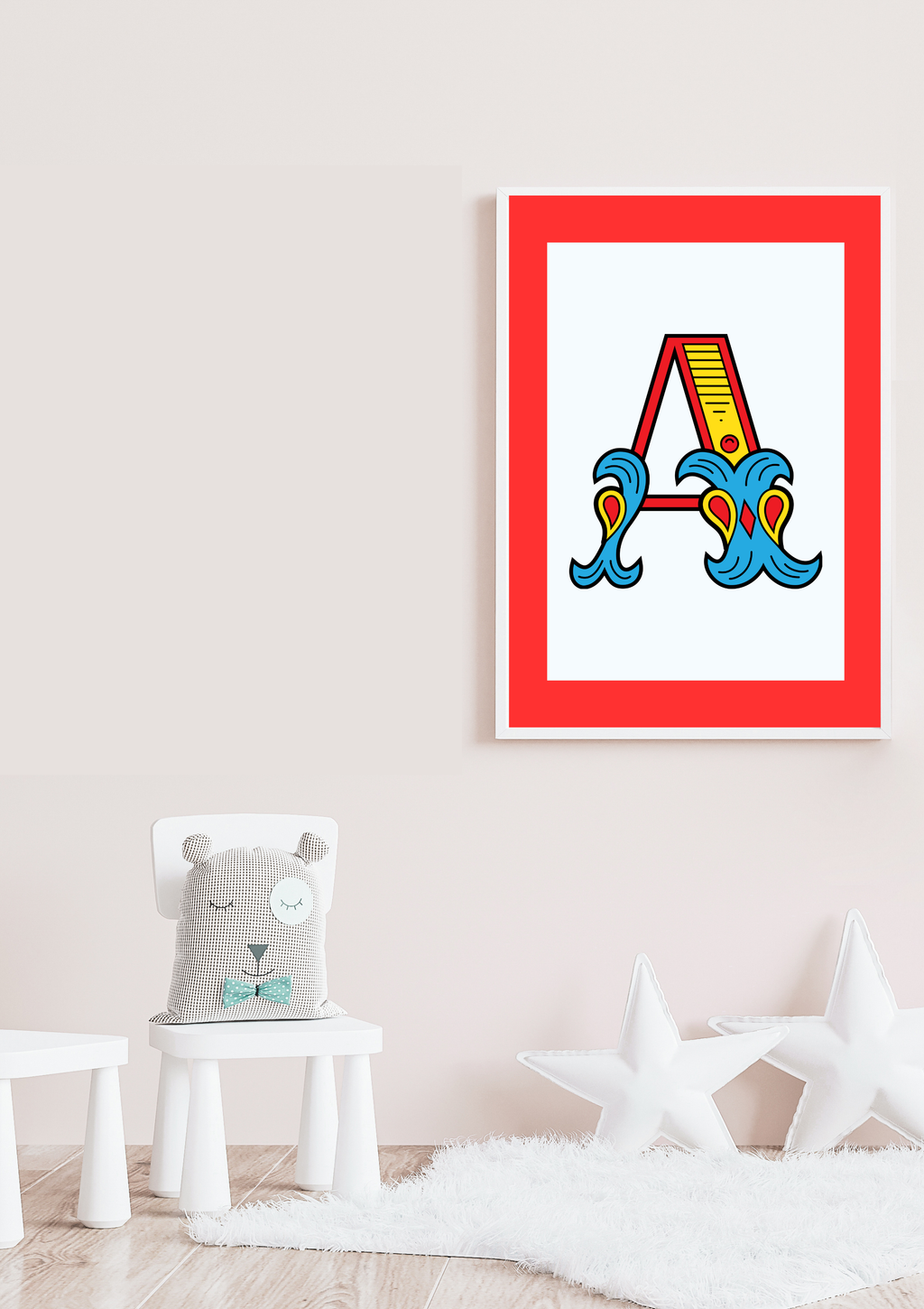 Circus animal initial prints
