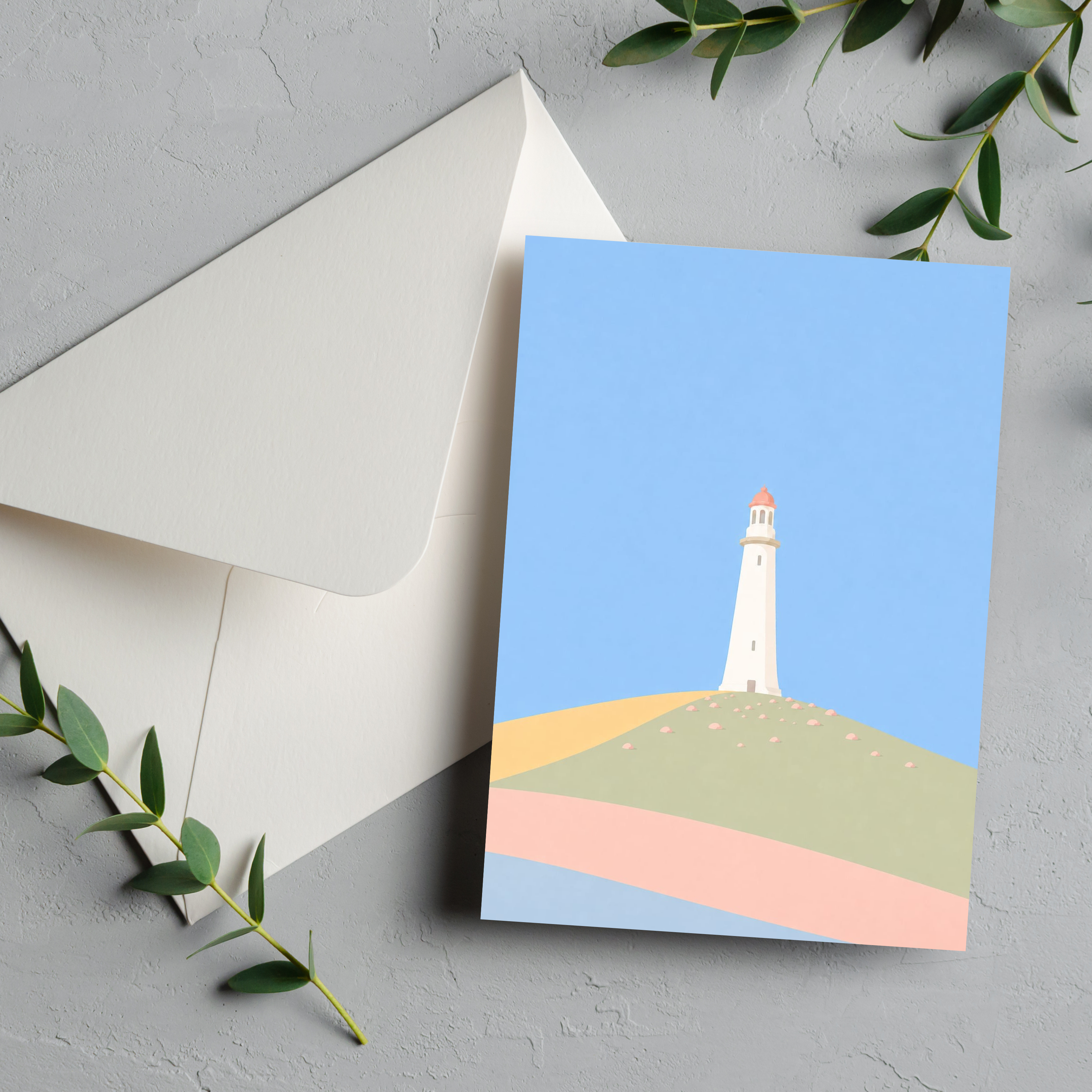 Ulverston Hoad pastel greeting card
