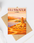 Ullswater, Cumbria vintage greeting card