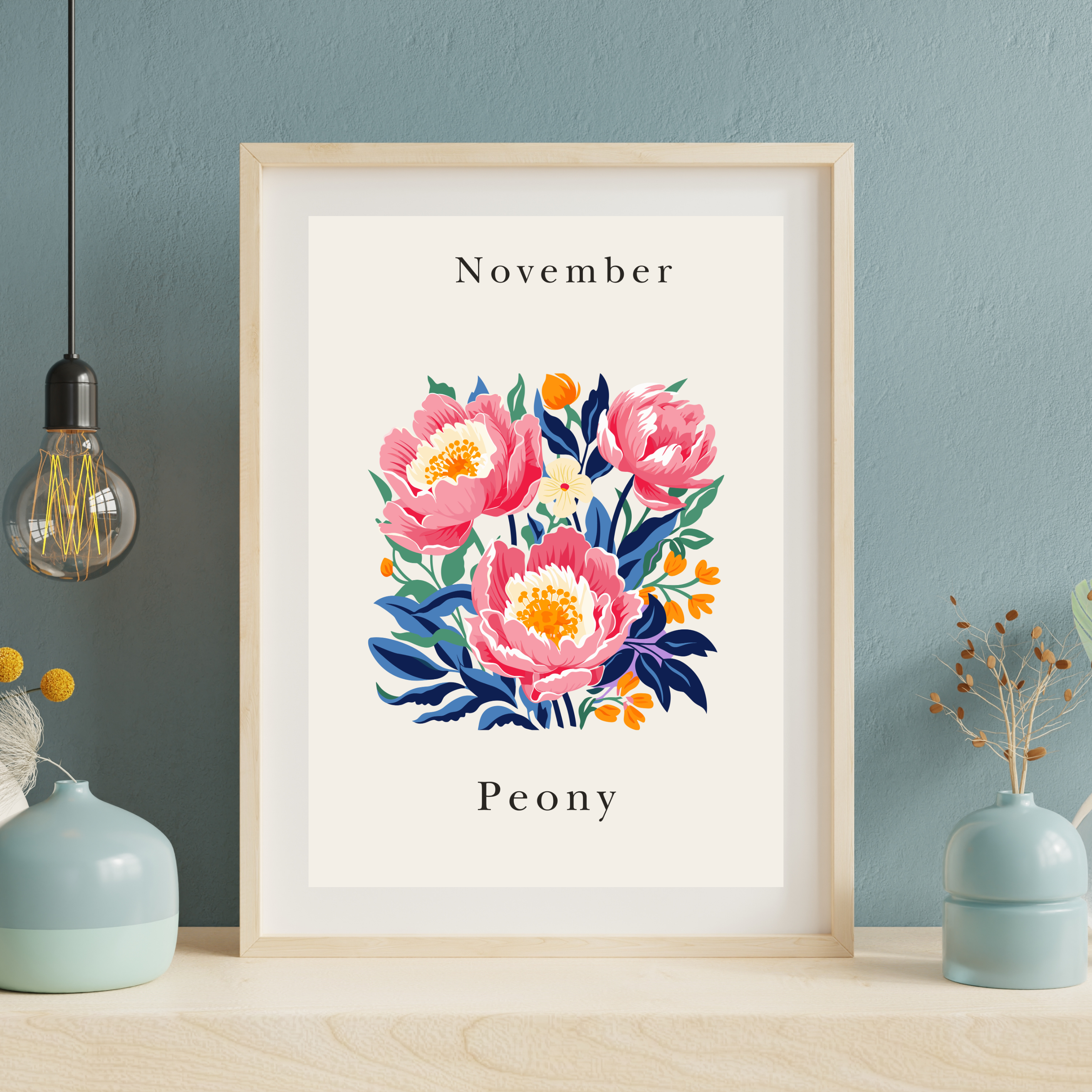 Birth Month Flower Prints
