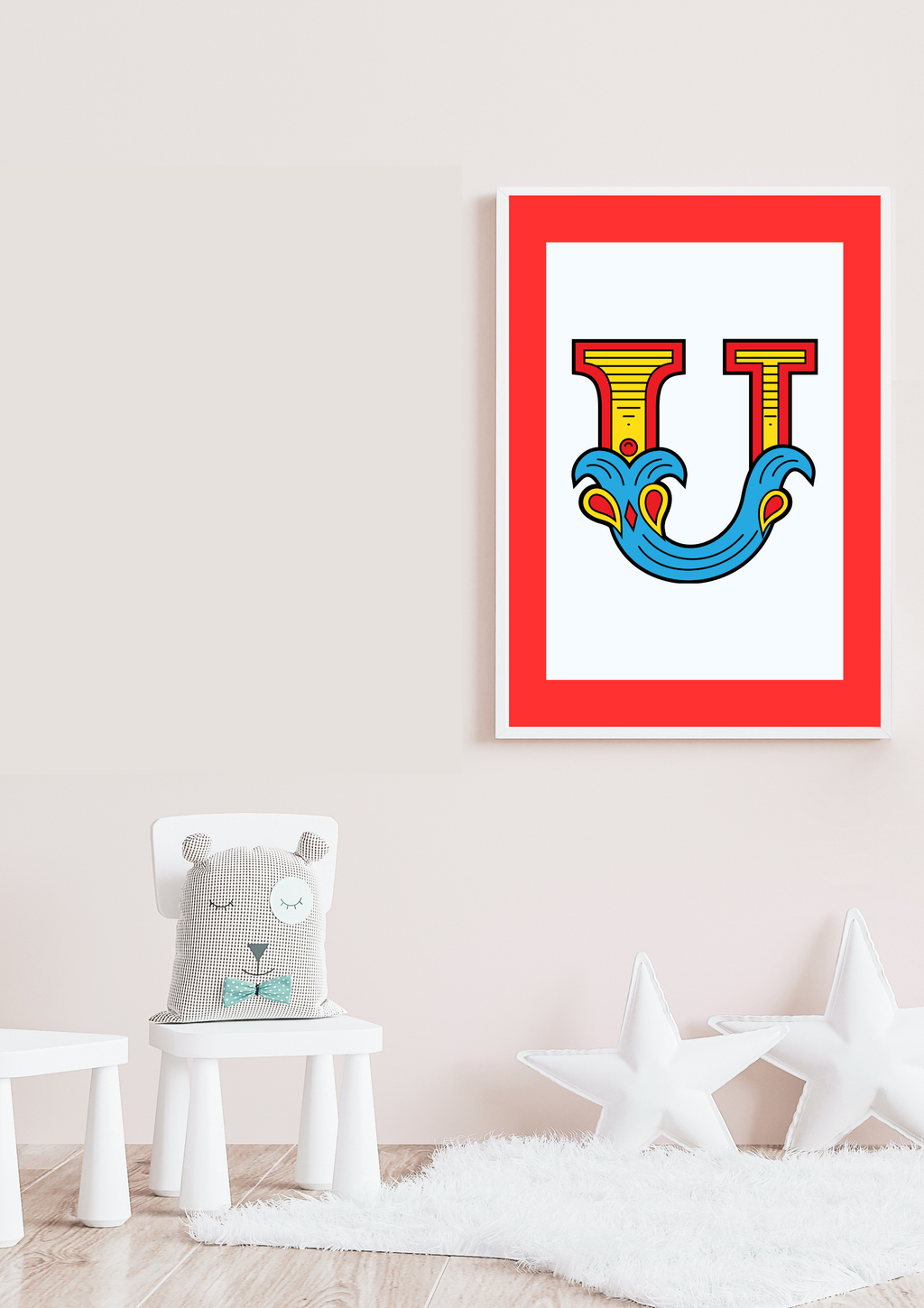 Circus animal initial prints