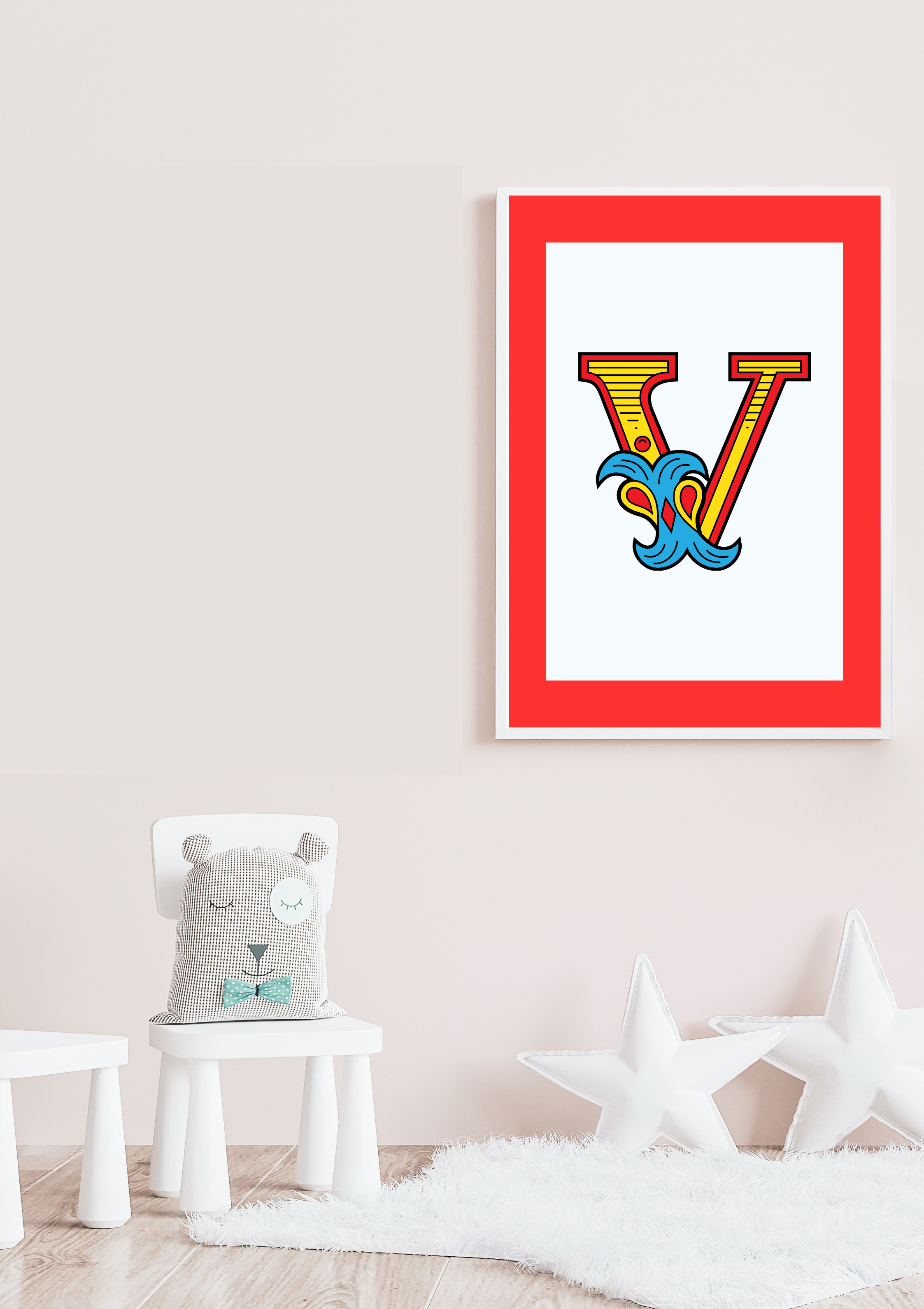 Circus animal initial prints