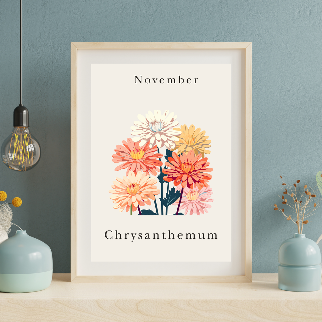 Birth Month Flower Prints