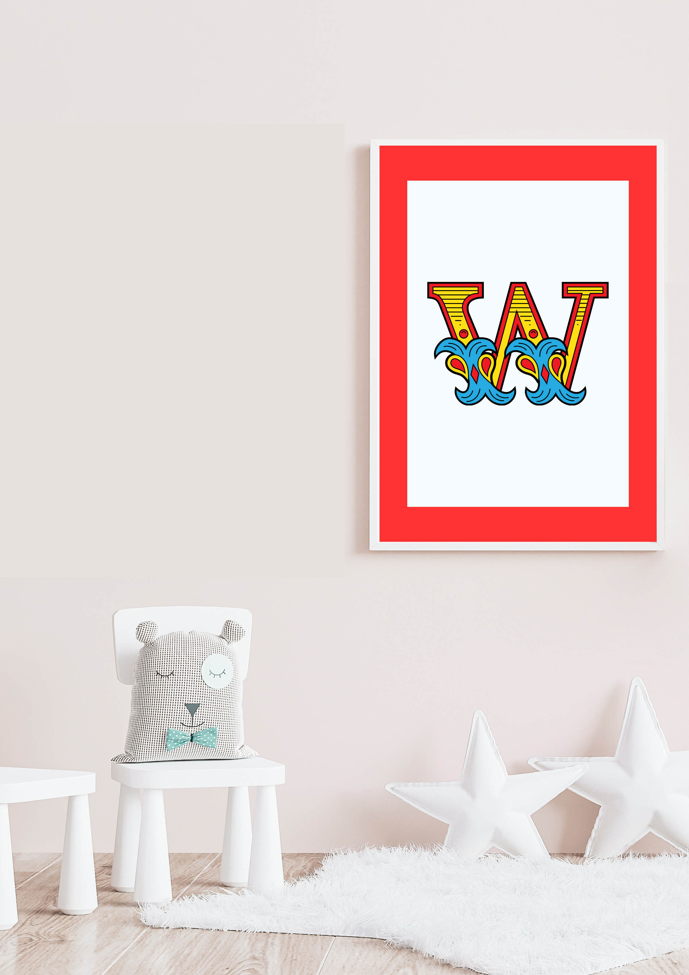 Circus animal initial prints