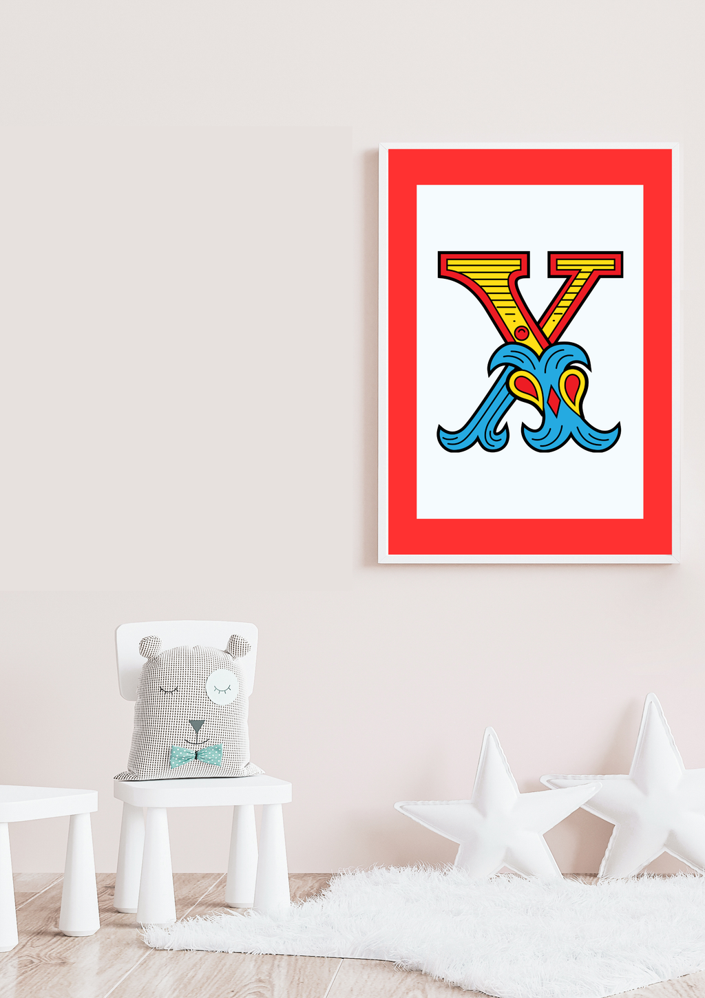 Circus animal initial prints