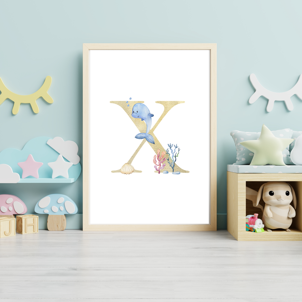 mermaid initial print