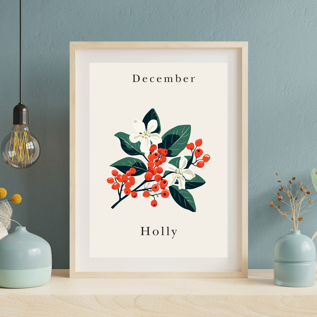 Birth Month Flower Prints
