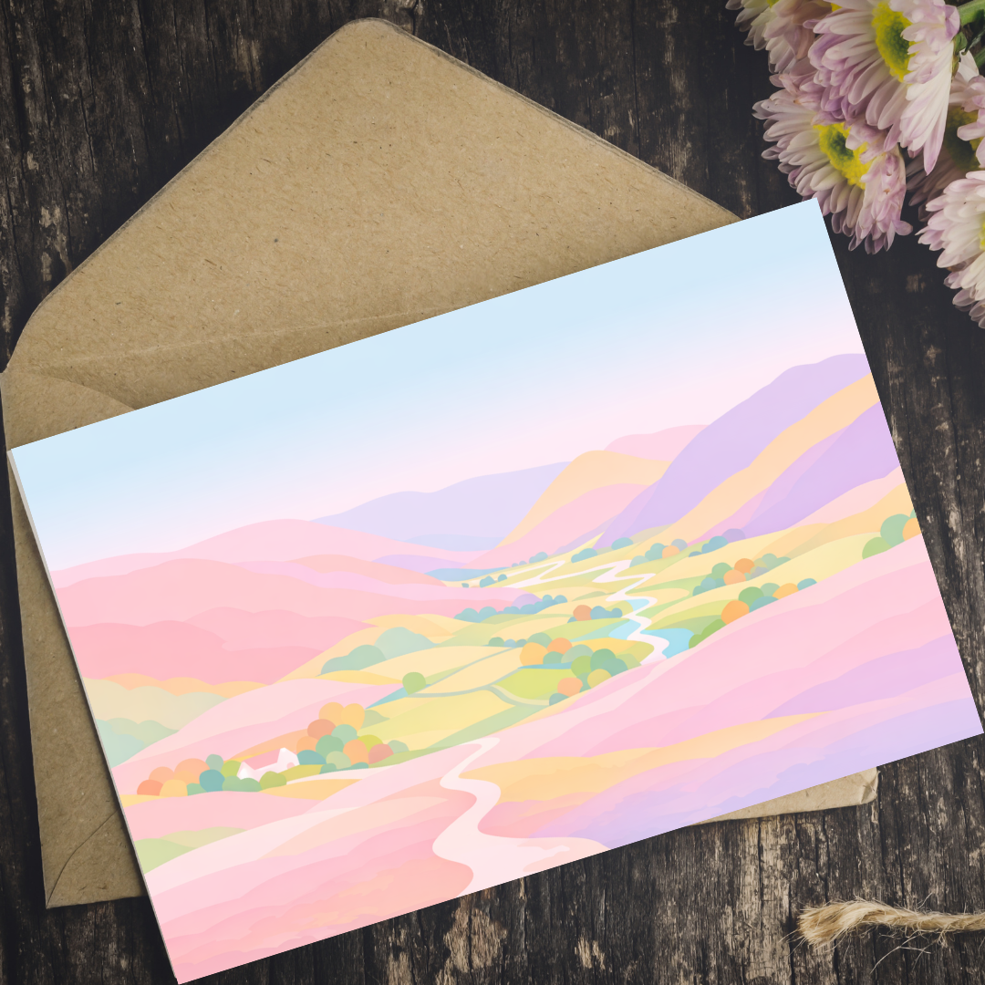 Ullswater fells Greeting Card