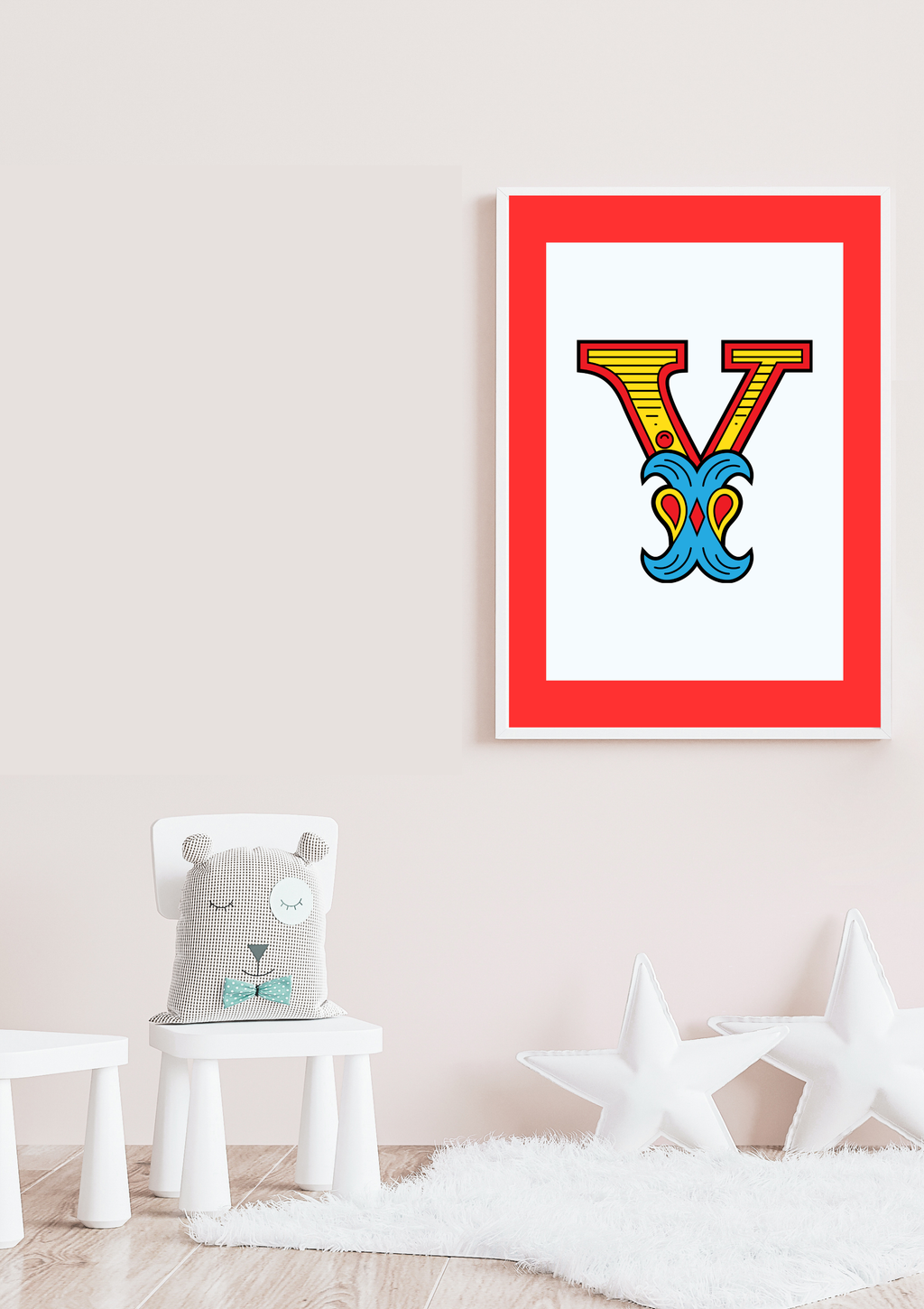 Circus animal initial prints