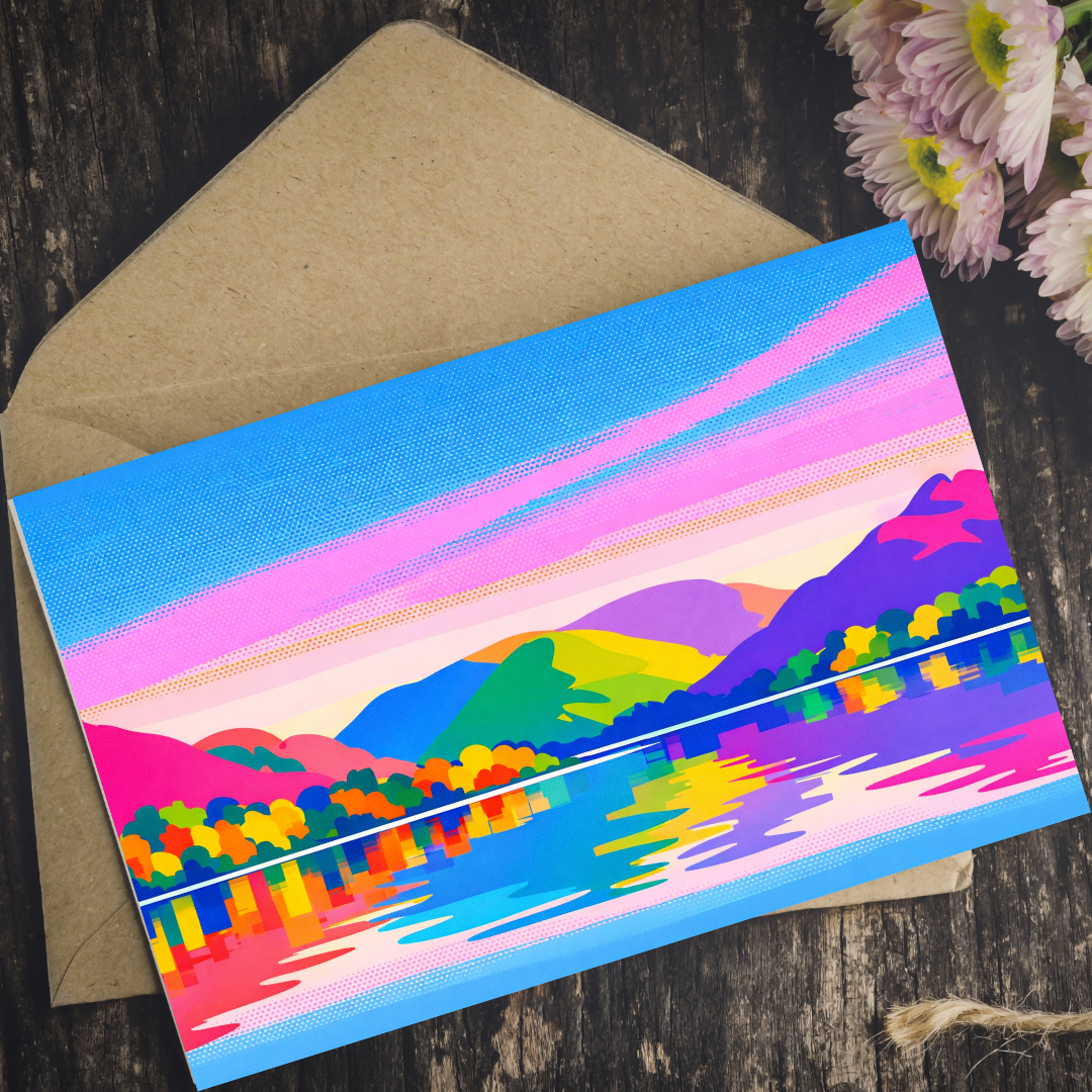 Ullswater Lake Greeting Card (Bright)